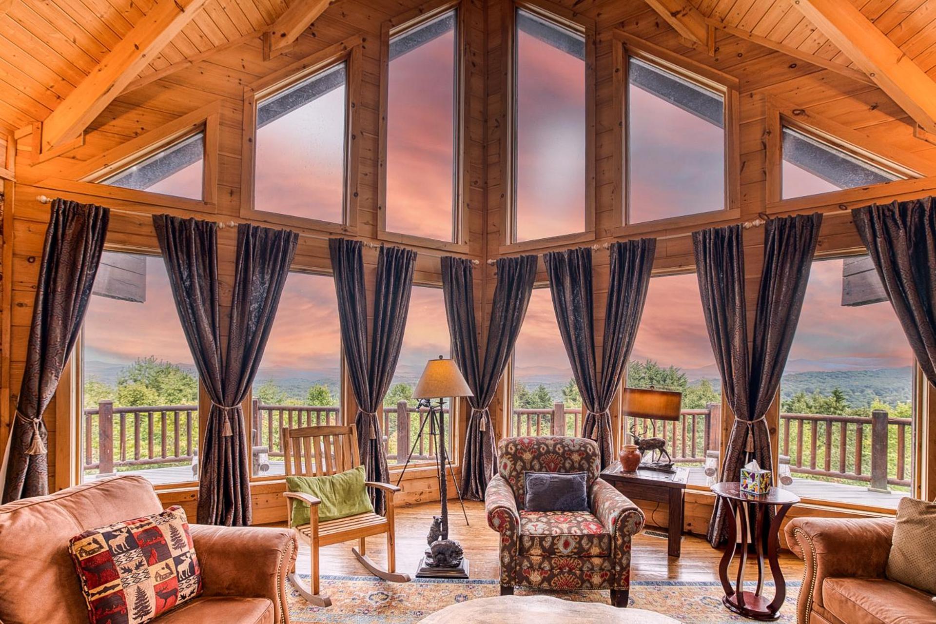 Sky High Lodge By Bk Stays. Large Cabin. Amazing Views. Game Room. Jacuzzi. Six Bedrooms. Sleeps 12 Blue Ridge Bagian luar foto
