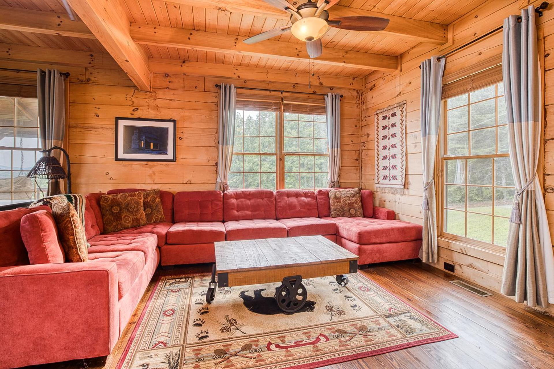 Sky High Lodge By Bk Stays. Large Cabin. Amazing Views. Game Room. Jacuzzi. Six Bedrooms. Sleeps 12 Blue Ridge Bagian luar foto