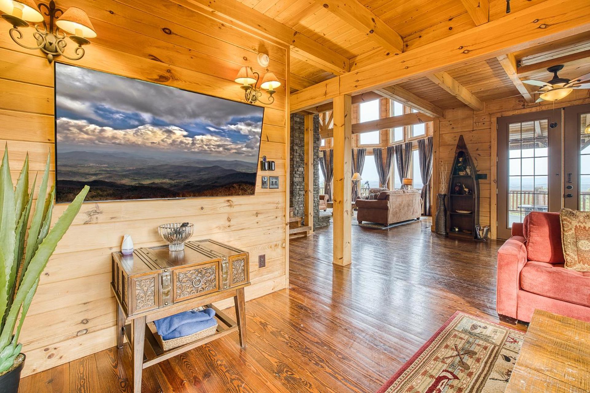 Sky High Lodge By Bk Stays. Large Cabin. Amazing Views. Game Room. Jacuzzi. Six Bedrooms. Sleeps 12 Blue Ridge Bagian luar foto