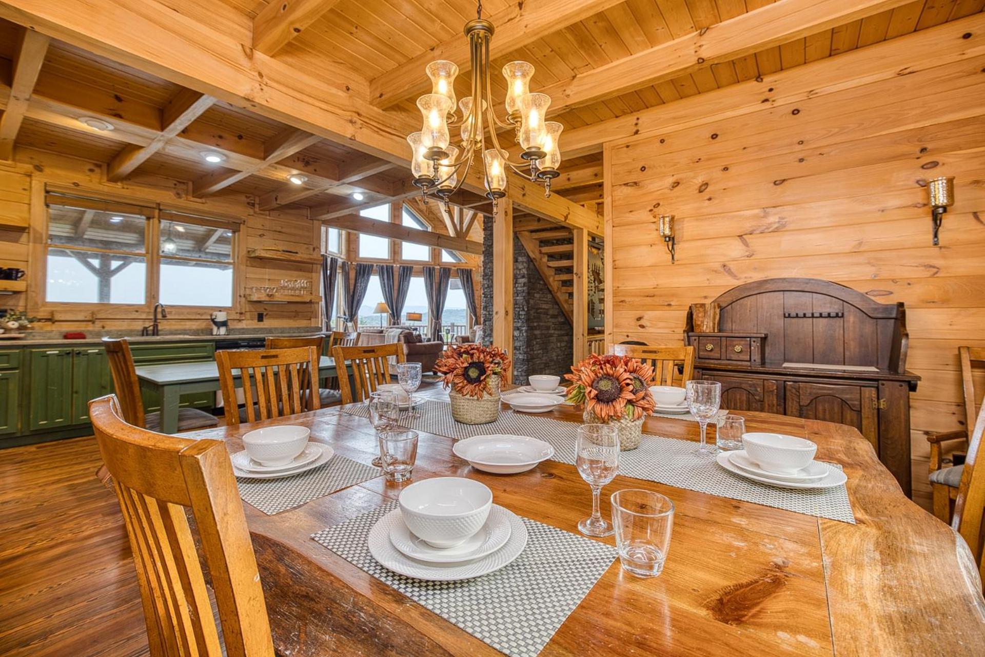 Sky High Lodge By Bk Stays. Large Cabin. Amazing Views. Game Room. Jacuzzi. Six Bedrooms. Sleeps 12 Blue Ridge Bagian luar foto